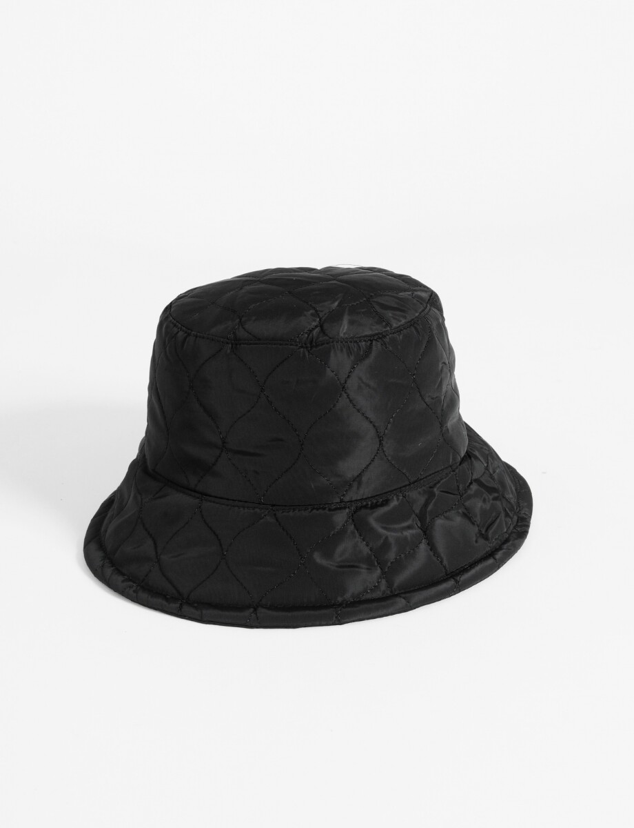 Bucket matelaseado - negro 