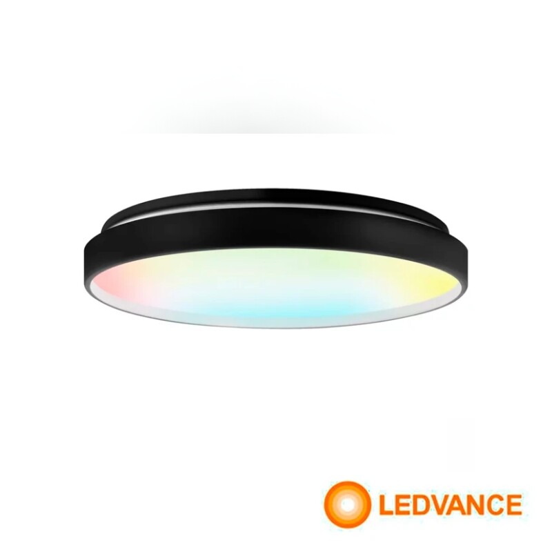 SMART+DESIGN PLAFON 32W BIV LEDVANCE Panel LED LEDVANCE OSRAM Deco Smart Negro De Adosar 32W RGB