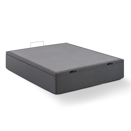 BOX CON BAÚL 2 PLAZAS MADERA GRIS TEC0010