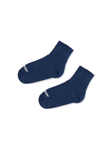 MEDIAS INFANTILES BÁSICAS CAÑO MEDIO AZUL