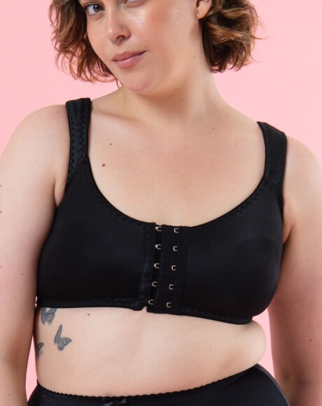 Top prendido adelante Sofía Negro