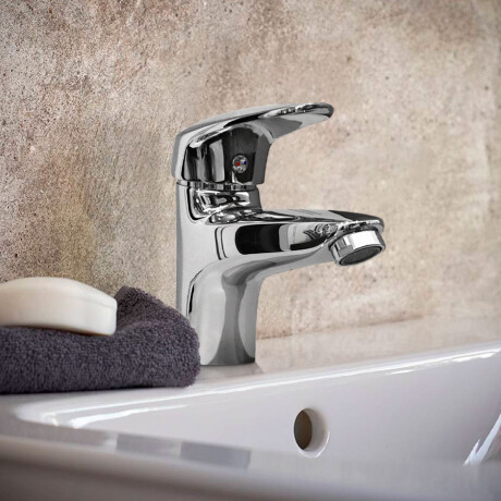 Griferia De Lavatorio Monocomando Cromo Arona Aqualia 000