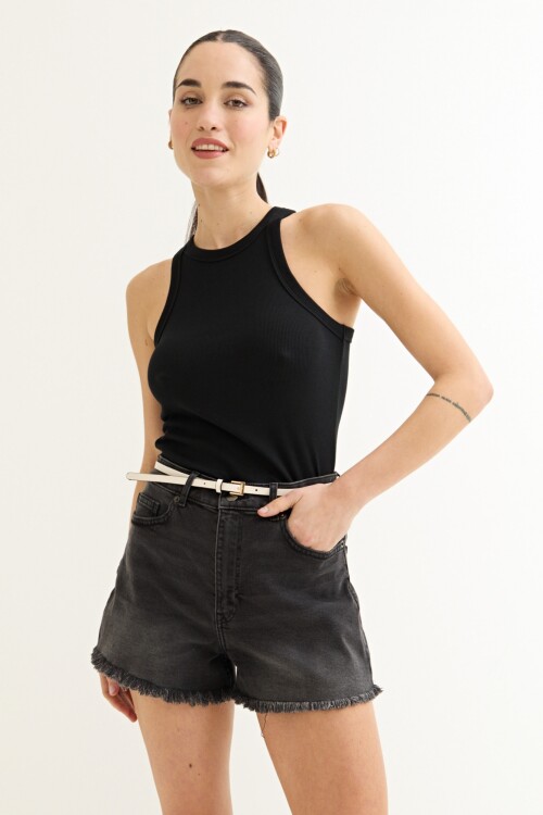 Musculosa básica NEGRO