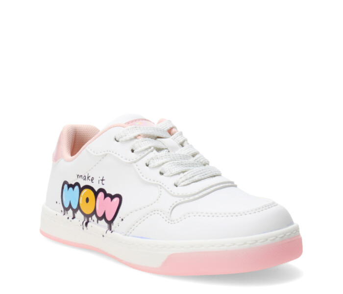 Championes de Niña MINI Miss Carol VELAUX con estampa Blanco