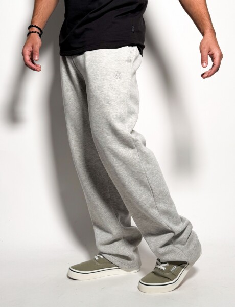 Jogger de algodon sin puño Darel Gris Melange