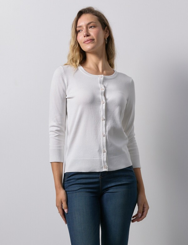 Cardigan Basico CRUDO