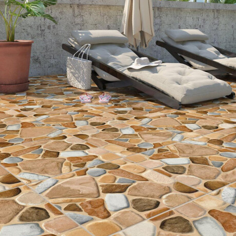 Cerámica beige mate antideslizante 45x45Cm piso piedra GAMAS DE BEIGE