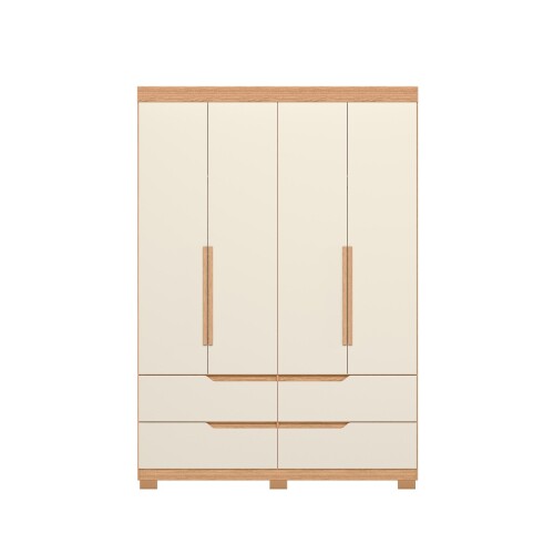 Ropero 4 puertas 4 cajones - Doble Beage