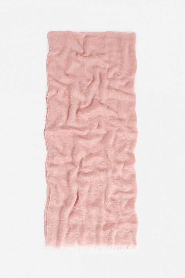Pashmina con jacquard rosa