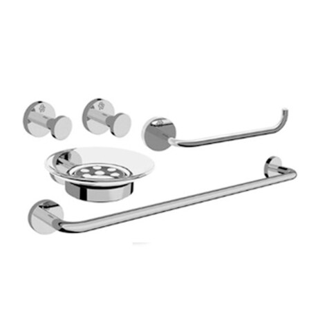 Porta Rollo Cromado Linea Lilo 38 Diametro 000