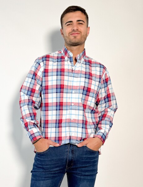 Camisa a cuadros Calisto Rojo