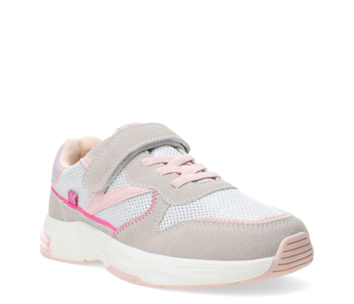 Championes de Niña MINI Miss Carol CLOP con velcro Gris