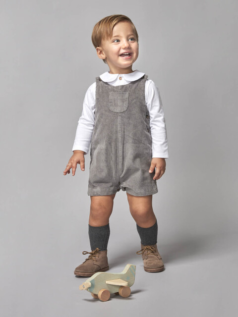 Peto Corto De Pana Gris