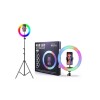 ANILLO DE LUZ LED SELFIE 26CM RGB C/TRIP ANILLO DE LUZ LED SELFIE 26CM RGB C/TRIP