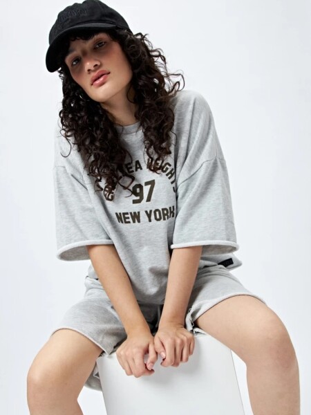 T-SHIRT P.CAKE CHELS GRIS