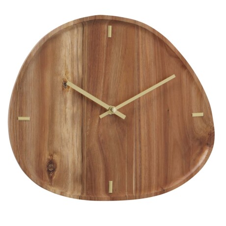 RELOJ DE PARED 2034241 MADERA-ACACIA NATURAL-BEIGE NATURAL
