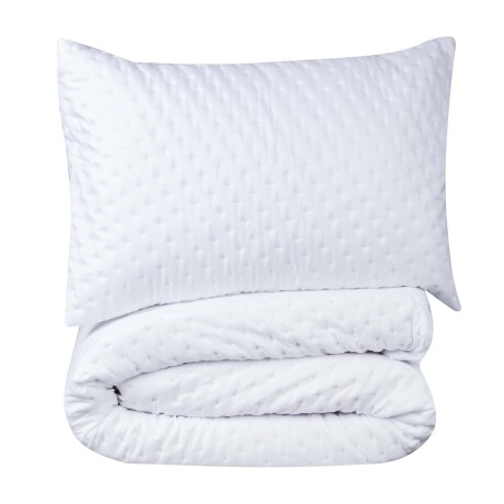 SET CUBRECAMA QUEEN POLIESTER BLANCO CAPI