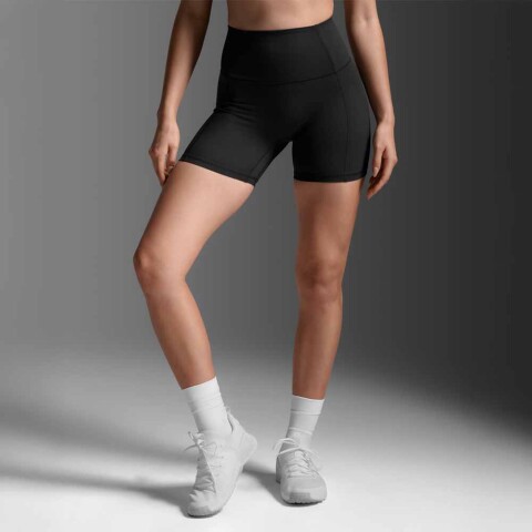 Short Training Fluid Hi-Rise 5 Inch Mujer Black/black