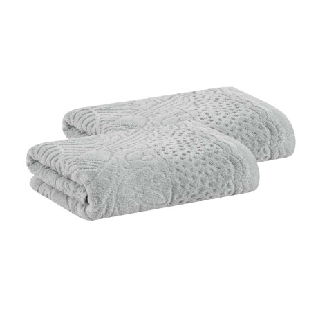 SET TOALLAS DE VISITA ALGODON GRIS TUCANO BUDDEMEYER