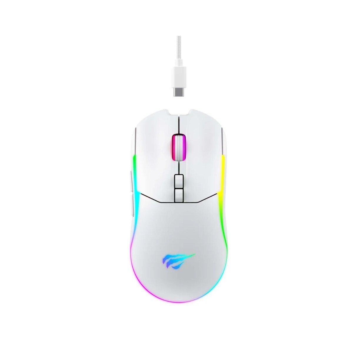 Mouse Gamer Havit MS1020WB Blanco Inalambrico 