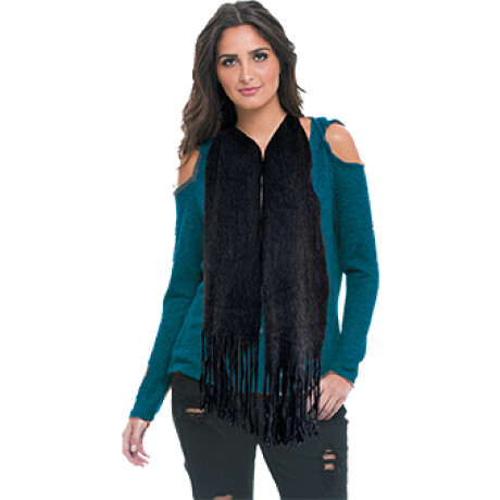 BUFANDA LANA TEJIDA LISA CON FLECOS LARGOS 230X38CM 27998 BUFANDA LANA TEJIDA LISA CON FLECOS LARGOS 230X38CM 27998