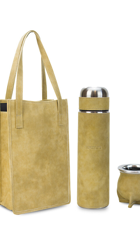 KIT MATERO MOON ENGRASADO MOSTAZA