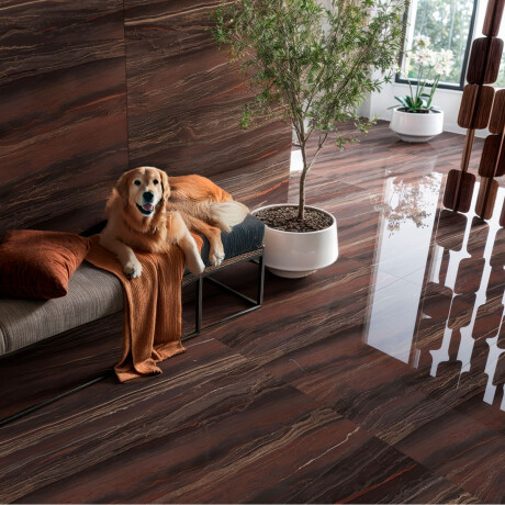 Ceramica Marmolado Marron Pulido Rectificado 62x119 Pared Piso GAMAS DE MARRON