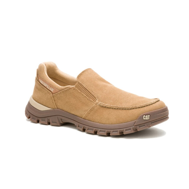 Zapato de Hombre Caterpillar Threshold Slip On Canvas Beige Natural