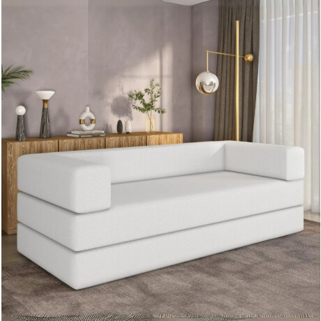 Sillón Sofá Cama Modular 3 Cuerpos Mover Compactado En Caja Beige