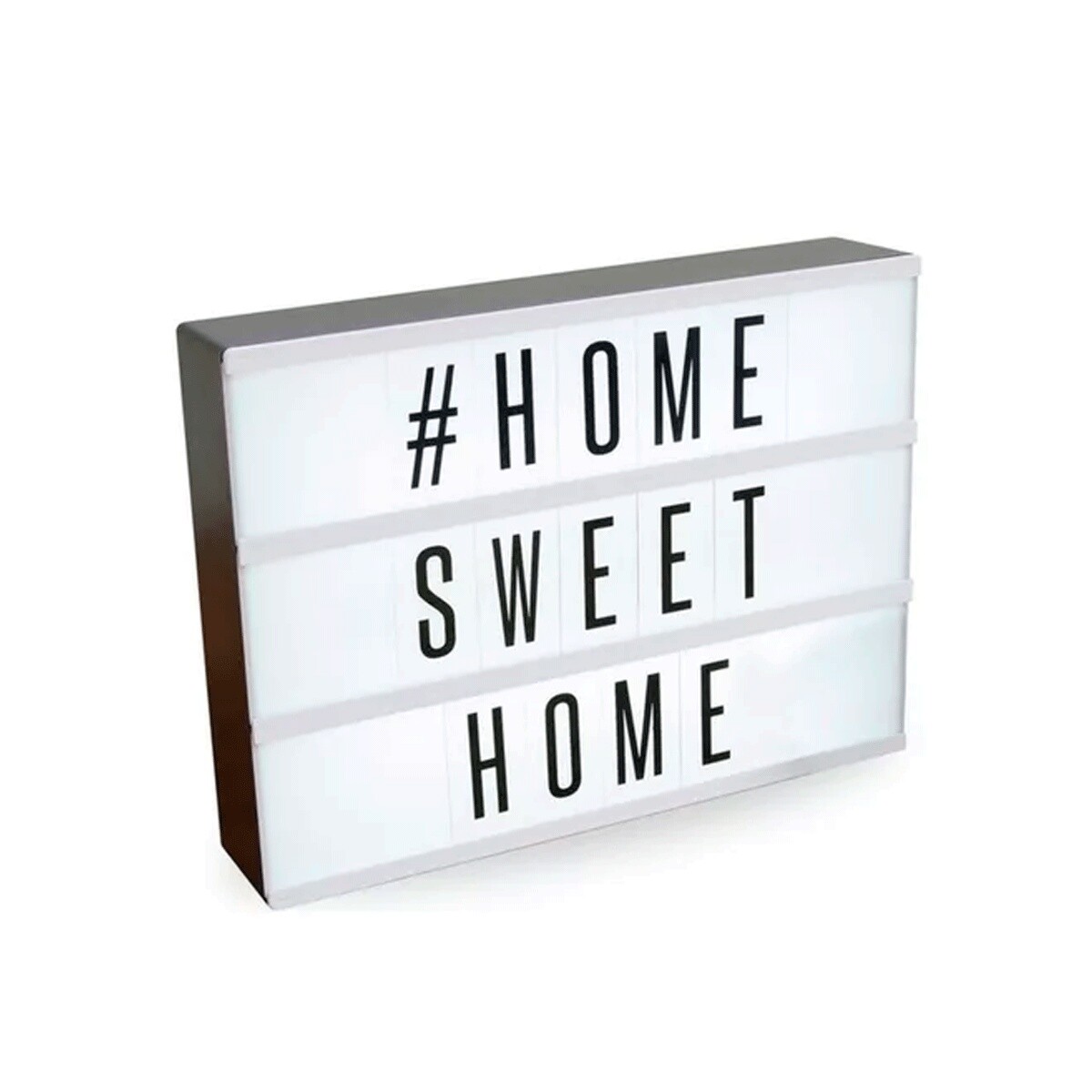 Cartel caja luminosa LED mensaje personalizable 