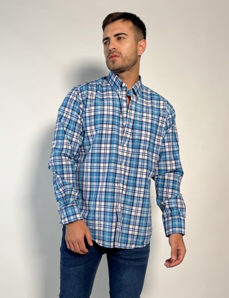 Camisa a cuadros Aquiles Petroleo