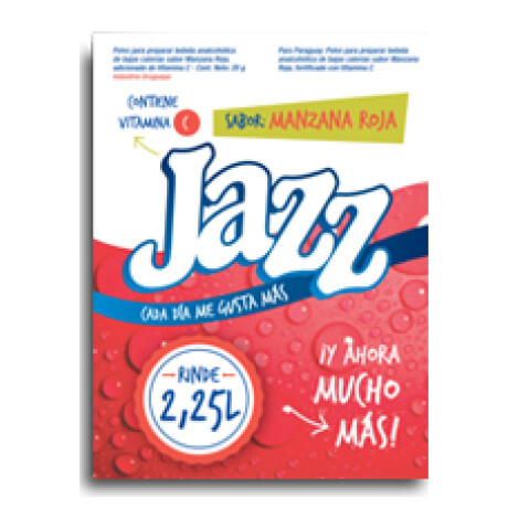 REFRESCO EN POLVO JAZZ MANZANA ROJA 2.25 LT REFRESCO EN POLVO JAZZ MANZANA ROJA 2.25 LT