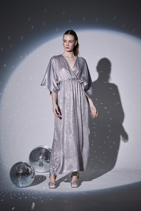 Vestido Dedio Plateado