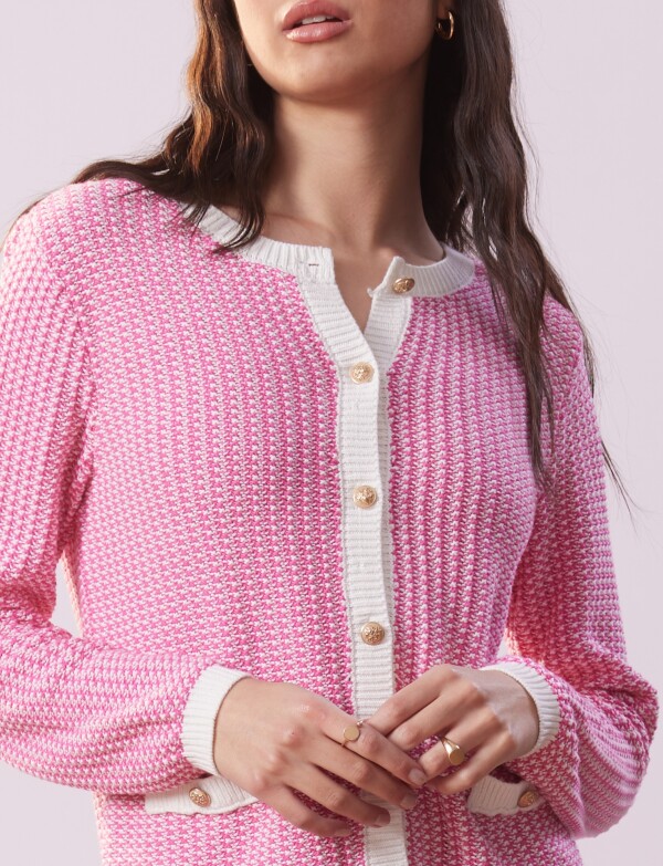 Cardigan Tweed FUCSIA