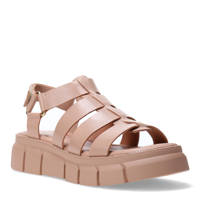 Sandalia de Mujer Bottero de tiras c/velcro Marrón - Marrón Claro