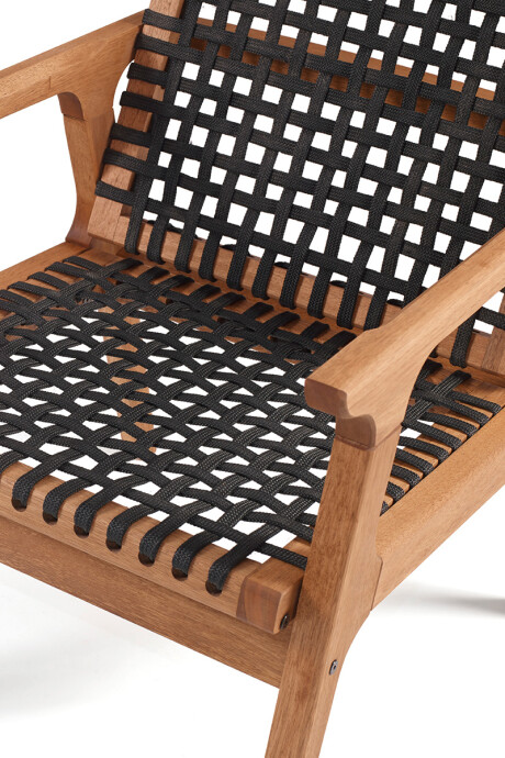 TRACO POLTRONA POLTRONA TRACO CUERDA NEGRA 58x72x83CM JATOBA