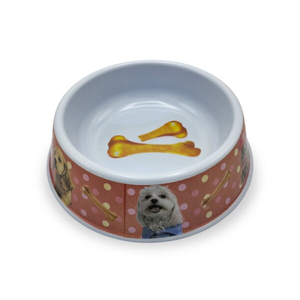 Plato Comida Agua Mascota Perros Gatos Comedero Bebedero Variante Color Rojo