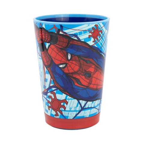 Vaso Plástico Antivuelco Spiderman 470 ml U