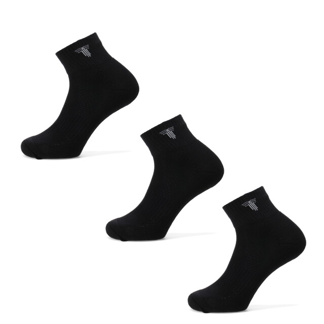Medias Unisex Tiffosi Tripack Medio Negro