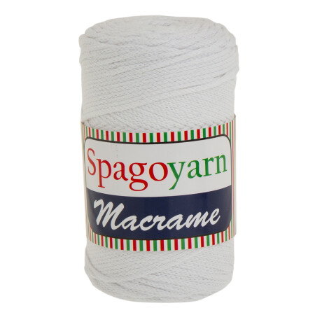 macrame 250 grs. blanco
