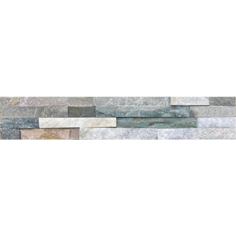 Piedra Rustica Encastre 15X60 Gama De Gris Y Beige 000