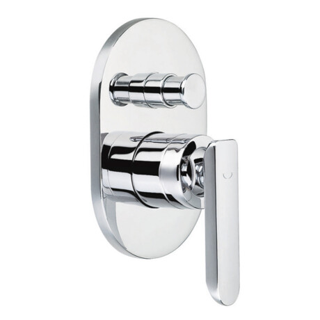 Griferia De Ducha De Empotrar Monocomando Cromo Aqualia Edimburgo 000