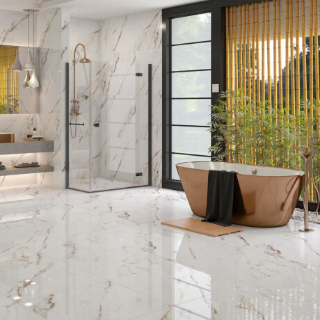 Ceramica Calacata Blanco Satinado 74X74Cm Piso GAMAS DE BLANCO