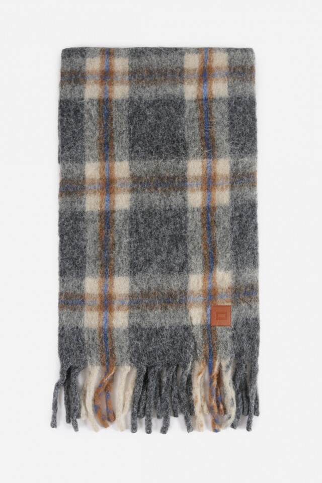 Bufanda escocesa gris oscuro