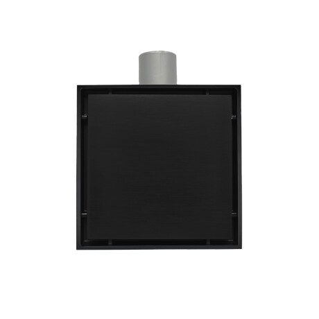 Desague En Acero Inox Ss304 15X15 Salida Vert. Negro Mate 000