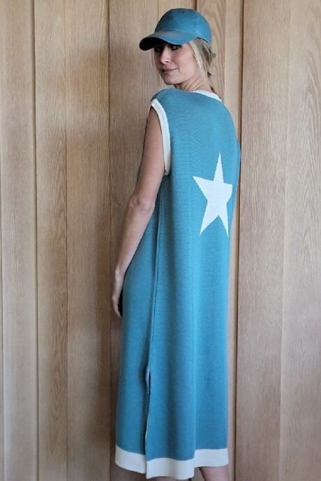 Vestido Cosmos Tourquesa