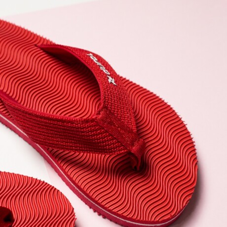 Sandalia Romanita de tela Rojo