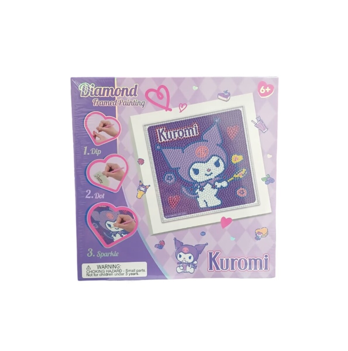 Pintura con diamante Sanrio A - Kuromi 