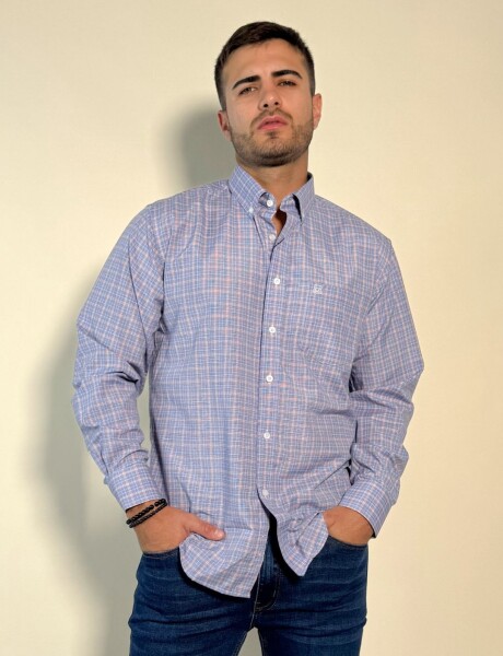 Camisa a cuadros Opal Azul