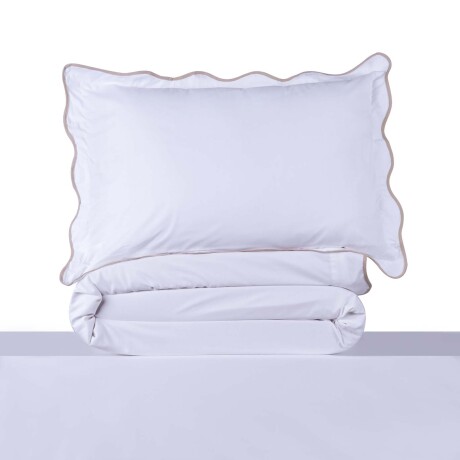 JGO SÁBANAS WAVE 2 PLAZAS ALGODON MARRON 200 HILOS TAUPE